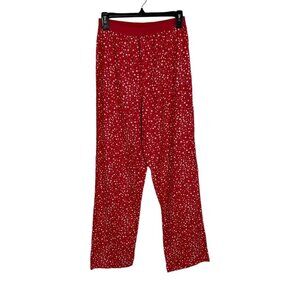 La Seuza Pajama Pants Small Red Lightweight Lounge Sleepwear Cozy